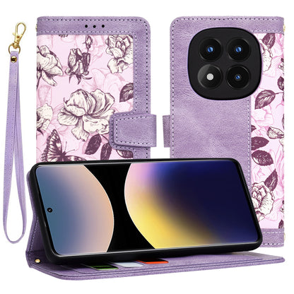Deksel for Xiaomi Redmi Note 14 Pro 4G, Techsuit, FlipCraft, Lilla