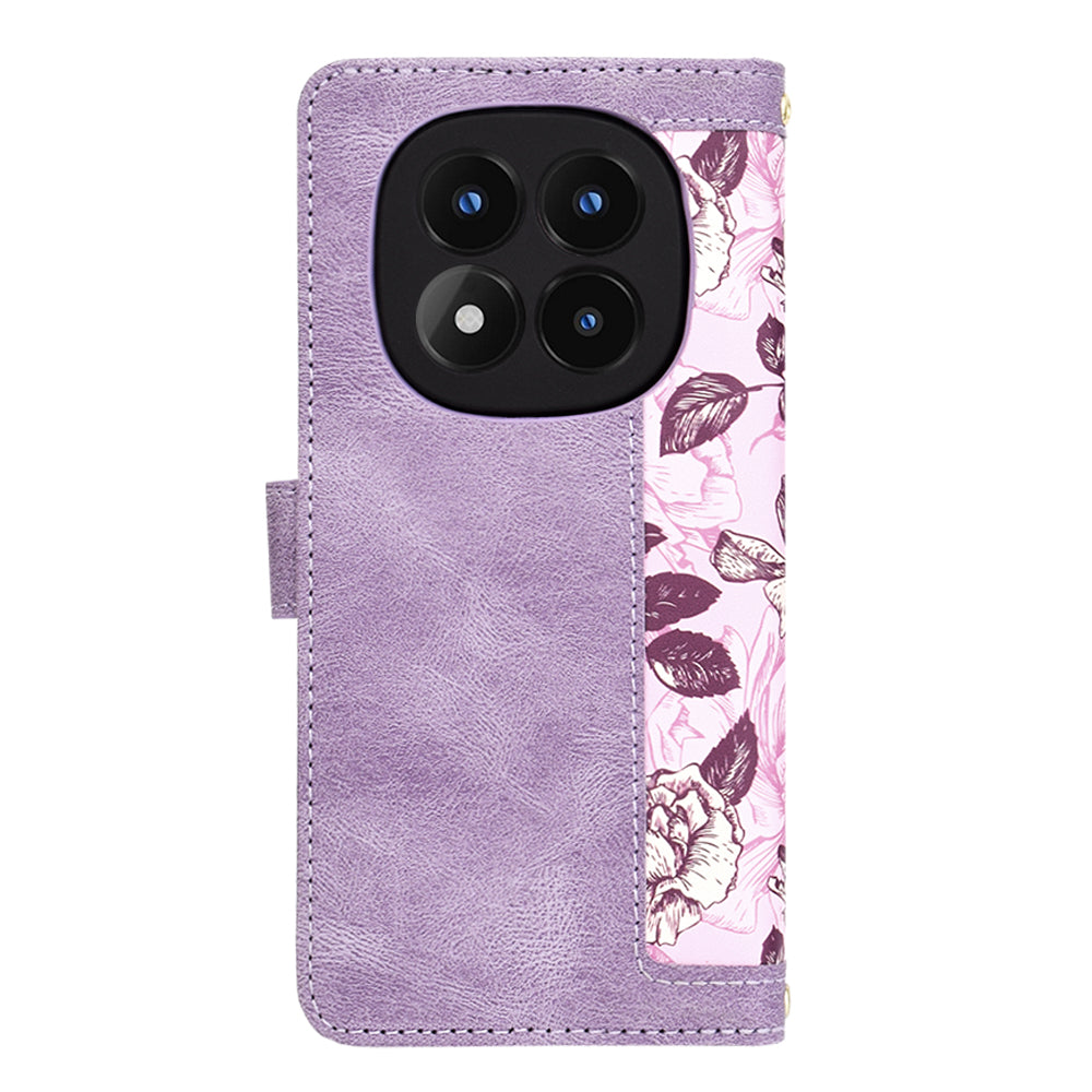 Deksel for Xiaomi Redmi Note 14 Pro 4G, Techsuit, FlipCraft, Lilla