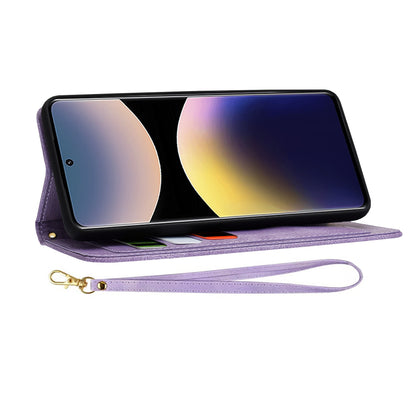 Deksel for Xiaomi Redmi Note 14 Pro 4G, Techsuit, FlipCraft, Lilla