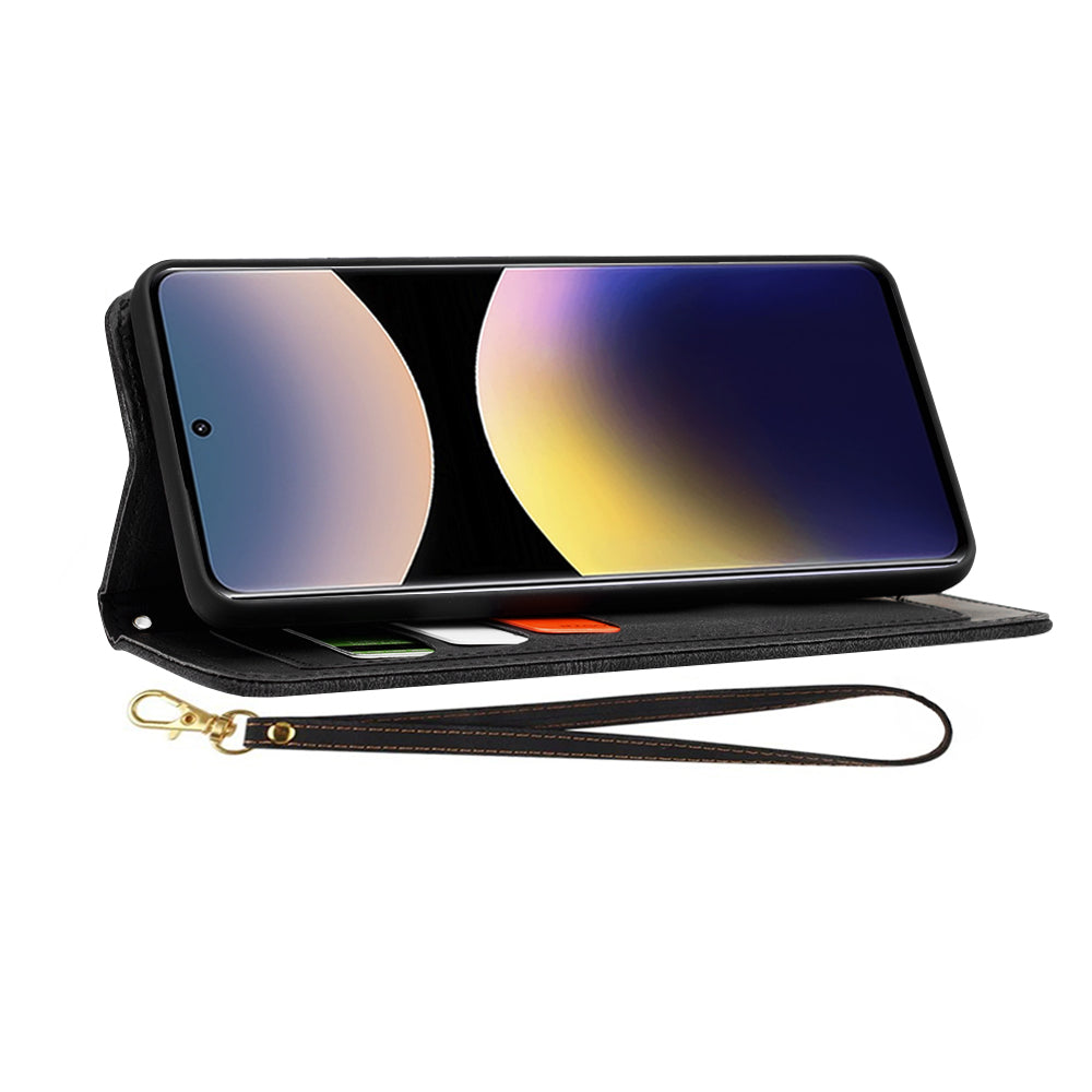 Deksel for Xiaomi Redmi Note 14 Pro 4G, Techsuit, FlipCraft, Svart