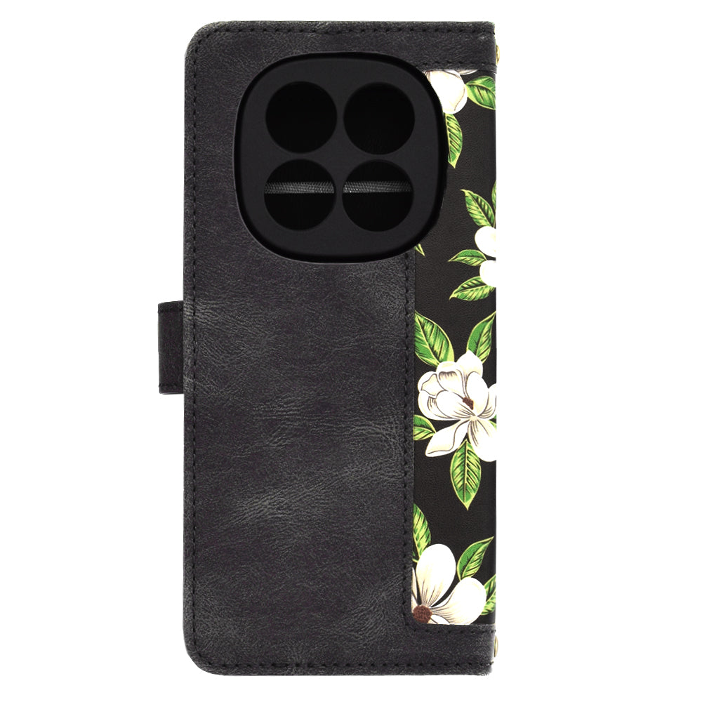 Deksel for Xiaomi Redmi Note 14 Pro 4G, Techsuit, FlipCraft, Svart