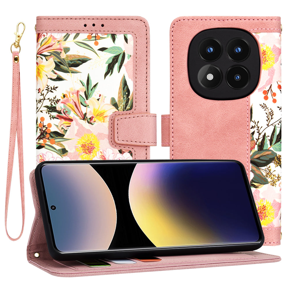 Deksel for Xiaomi Redmi Note 14 Pro 4G, Techsuit, FlipCraft, Rosa
