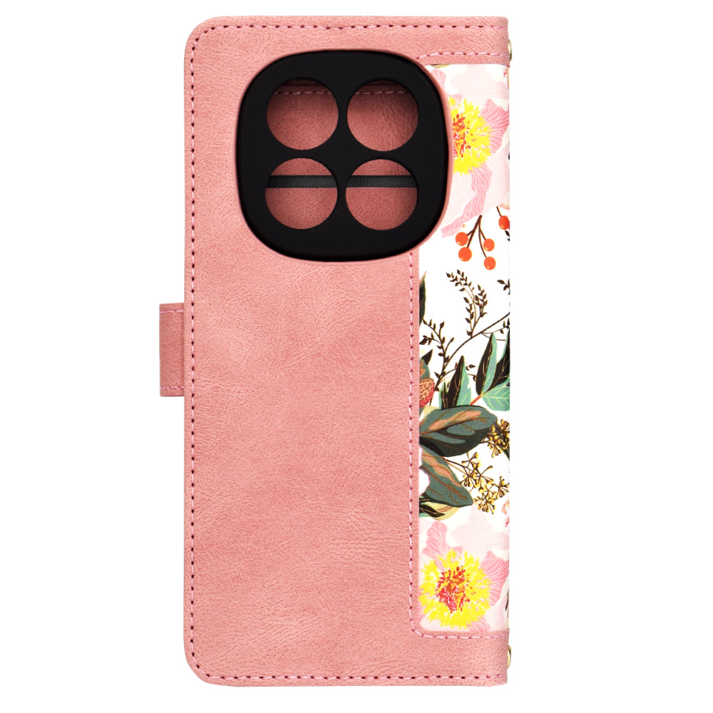 Deksel for Xiaomi Redmi Note 14 Pro 4G, Techsuit, FlipCraft, Rosa