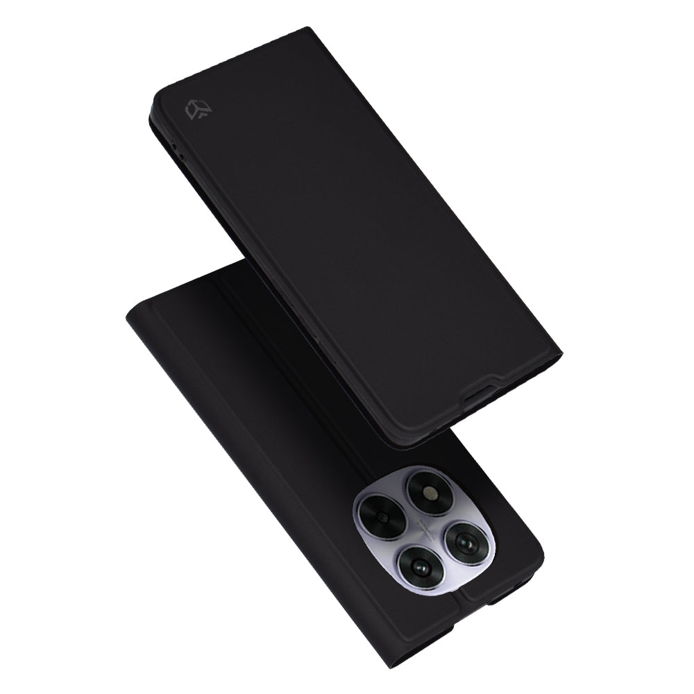 Deksel til Xiaomi Redmi Note 14 Pro 4G, Techsuit, Magskin Book, Svart