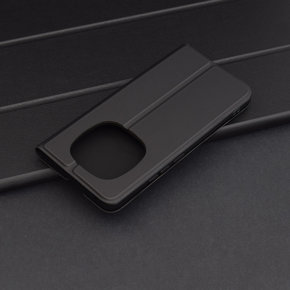 Deksel til Xiaomi Redmi Note 14 Pro 4G, Techsuit, Magskin Book, Svart
