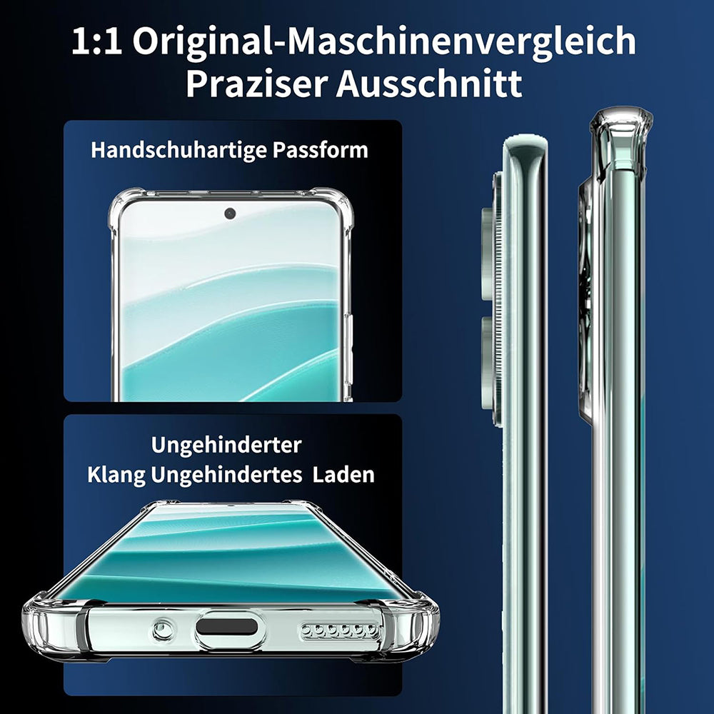 Deksel for Xiaomi Redmi Note 14 Pro 4G, Techsuit, Støtsikker Klar, Transparent