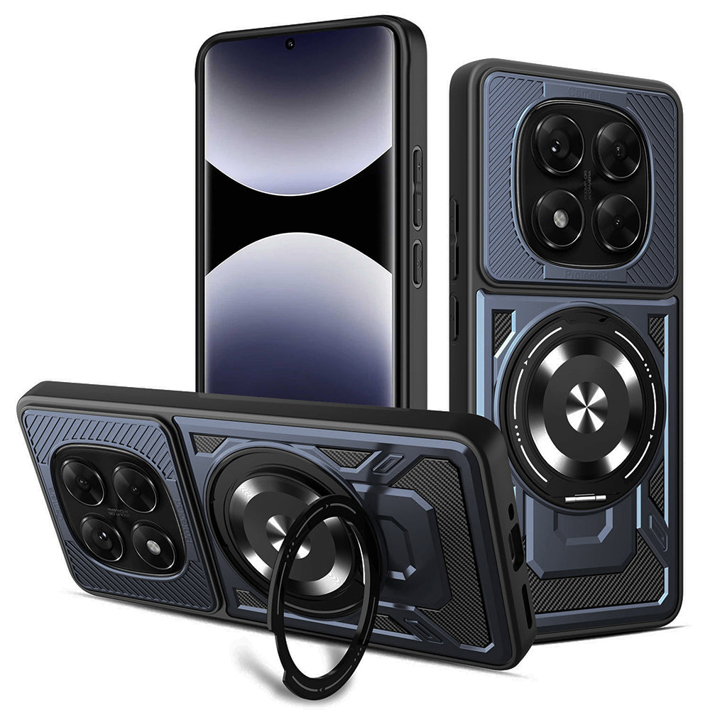 Deksel for Xiaomi Redmi Note 14 Pro+ 5G / Note 14 Pro 5G / Poco X7, Techsuit, RuggedCam, Blå