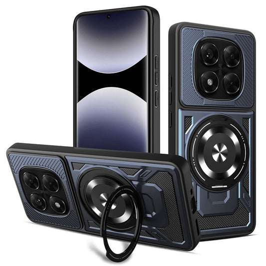 Deksel for Xiaomi Redmi Note 14 Pro+ 5G / Note 14 Pro 5G / Poco X7, Techsuit, RuggedCam, Blå