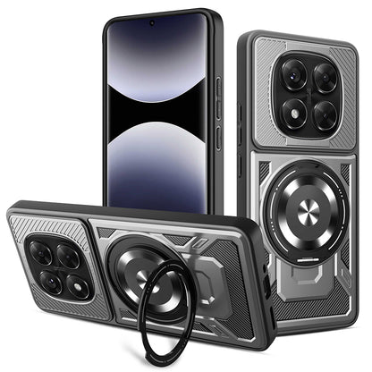 Deksel for Xiaomi Redmi Note 14 Pro+ 5G / Note 14 Pro 5G / Poco X7, Techsuit, RuggedCam, Grå
