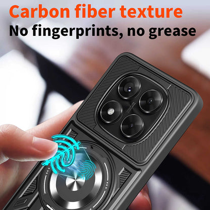 Deksel for Xiaomi Redmi Note 14 Pro+ 5G / Note 14 Pro 5G / Poco X7, Techsuit, RuggedCam, Svart