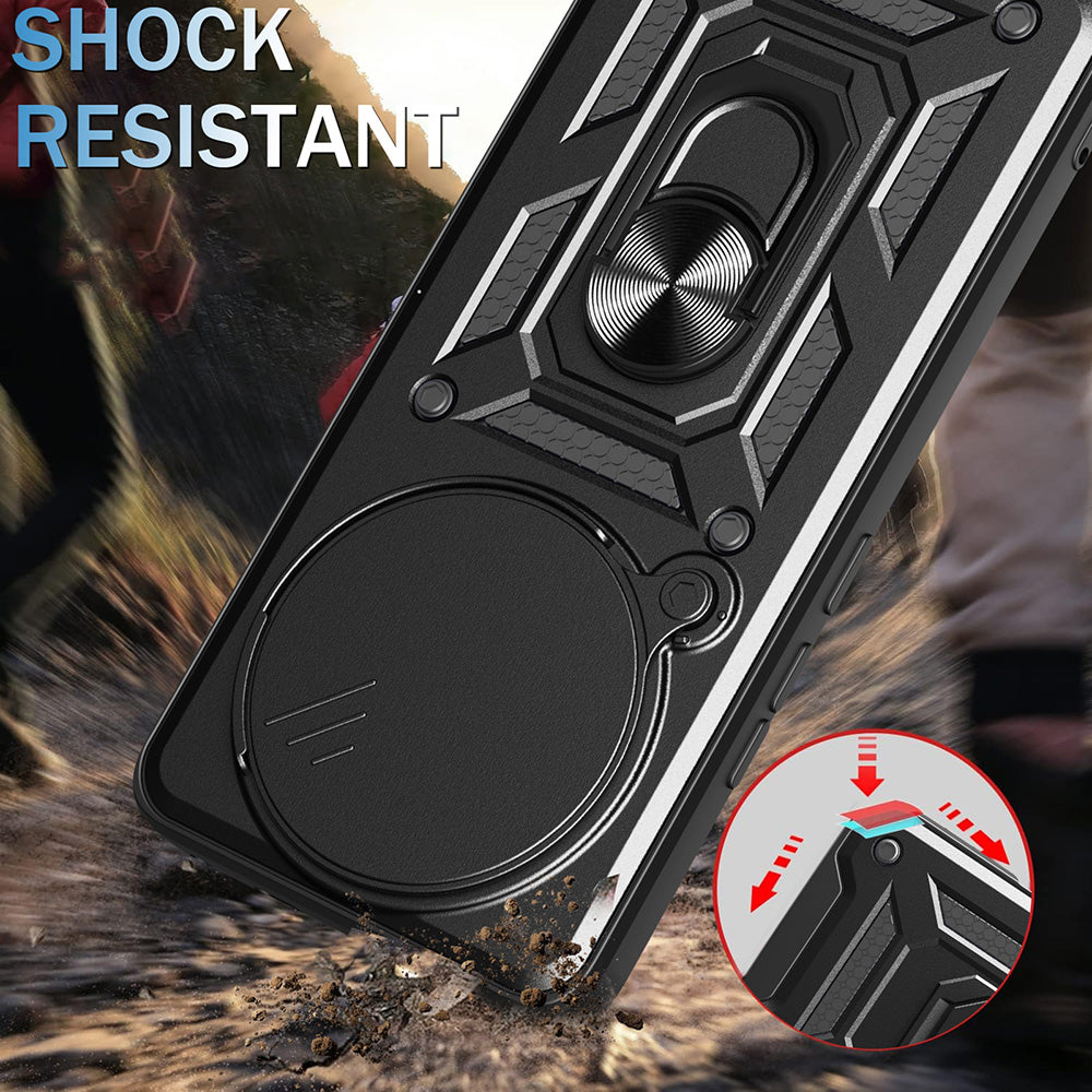 Deksel for Xiaomi Redmi Note 14 Pro+ 5G, Techsuit, CamShield, Svart