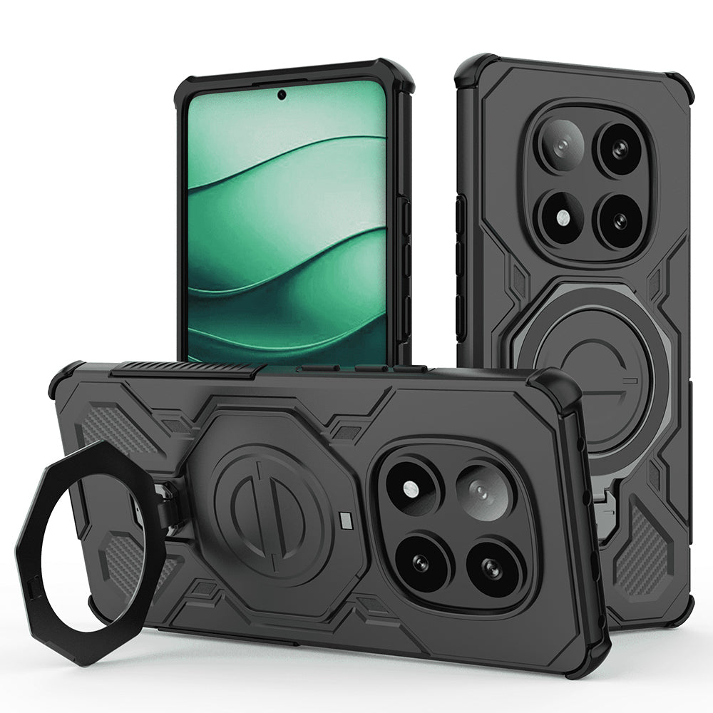 Deksel for Xiaomi Redmi Note 14 Pro+ 5G, Techsuit, Carbon Shield Pro, Svart