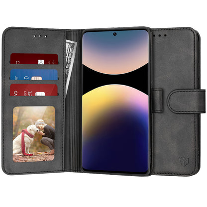 Deksel til Xiaomi Redmi Note 14 Pro+ 5G, Techsuit, Diary Book, Svart