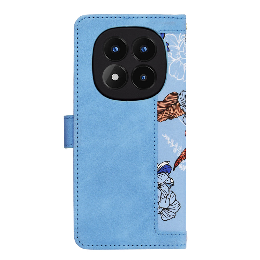 Deksel for Xiaomi Redmi Note 14 Pro+ 5G, Techsuit, FlipCraft, Blå