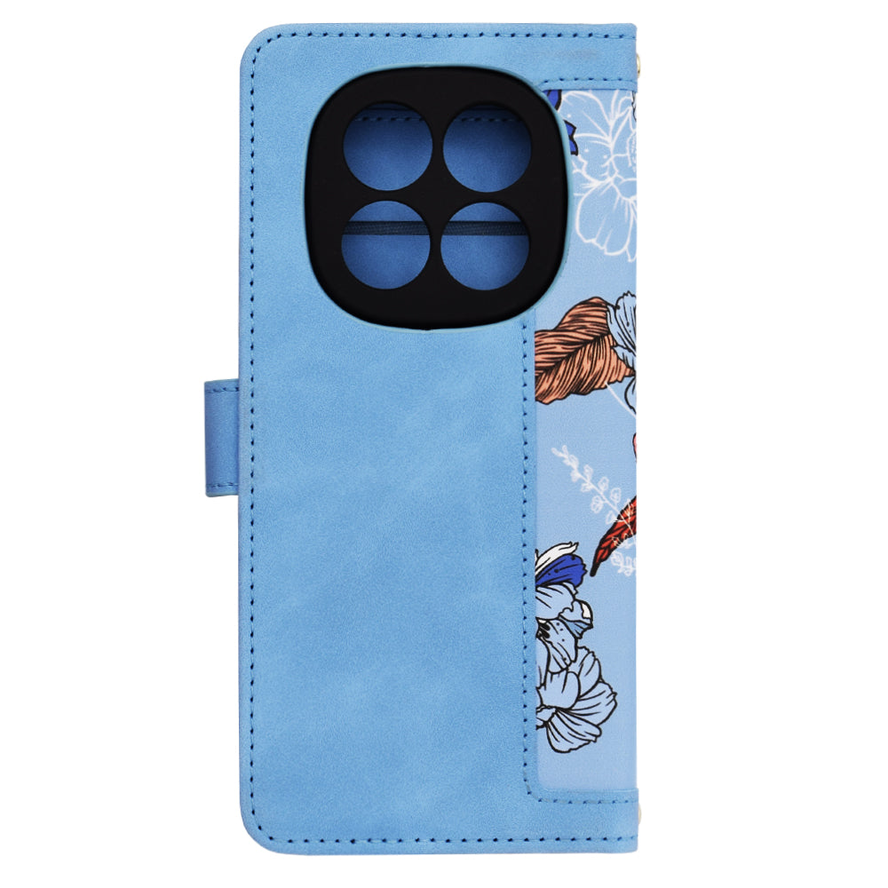 Deksel for Xiaomi Redmi Note 14 Pro+ 5G, Techsuit, FlipCraft, Blå