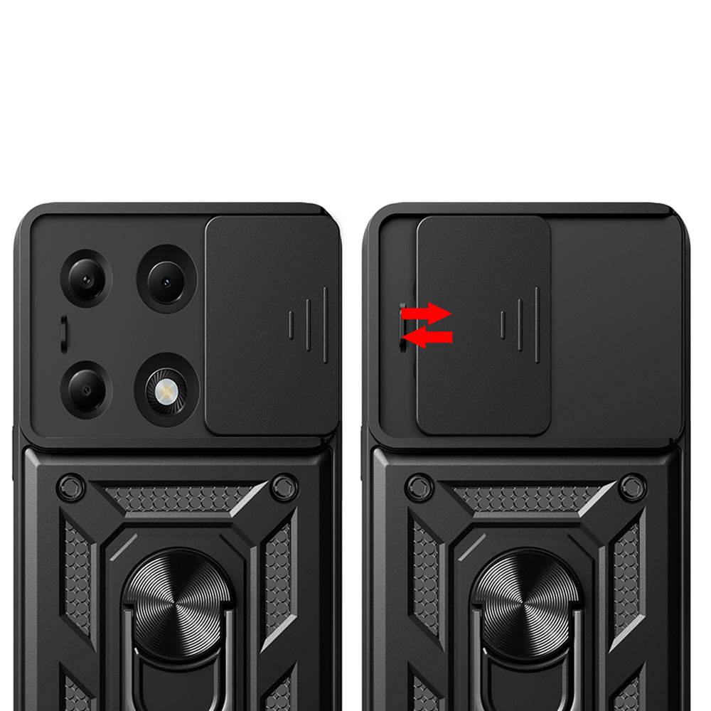 Deksel til Xiaomi Redmi Note 14S / Note 13 Pro 4G / Poco M6 Pro 4G, Techsuit, CamShield, Blå
