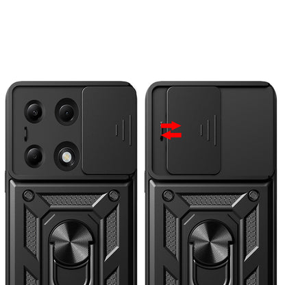 Deksel til Xiaomi Redmi Note 14S / Note 13 Pro 4G / Poco M6 Pro 4G, Techsuit, CamShield, Blå