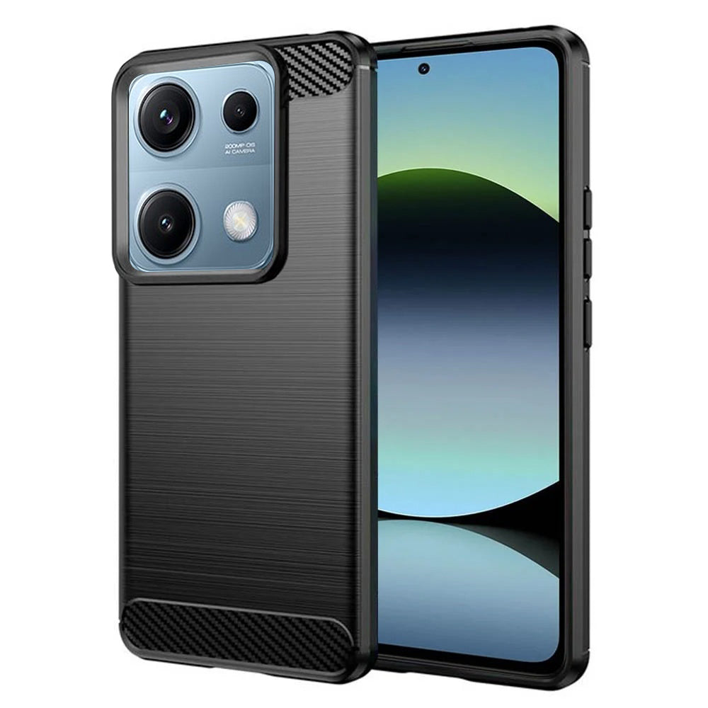 Deksel til Xiaomi Redmi Note 14S, Techsuit, Karbon, Svart
