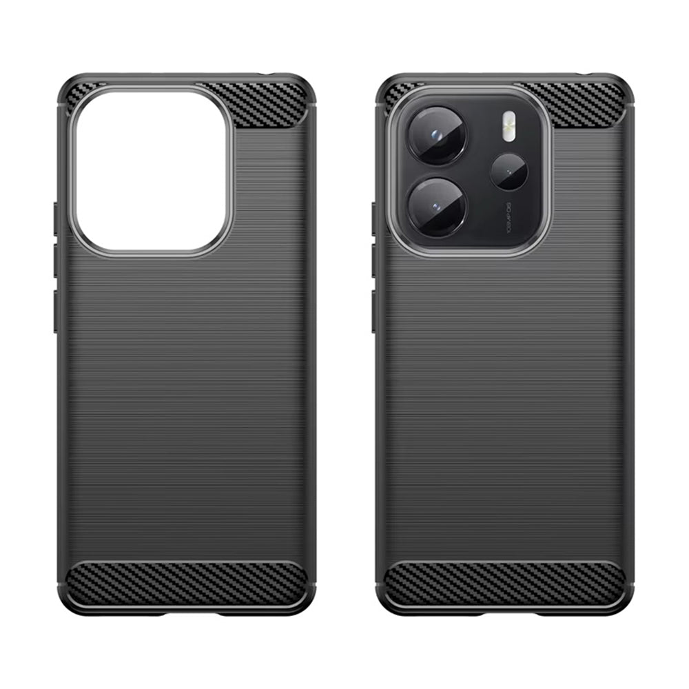 Deksel til Xiaomi Redmi Note 14S, Techsuit, Karbon, Svart