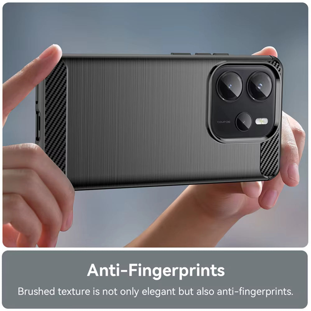 Deksel til Xiaomi Redmi Note 14S, Techsuit, Karbon, Svart