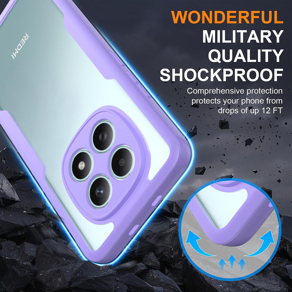 Deksel for Xiaomi Redmi Note 15 4G, Techsuit, ColorVerse 360, Lilla