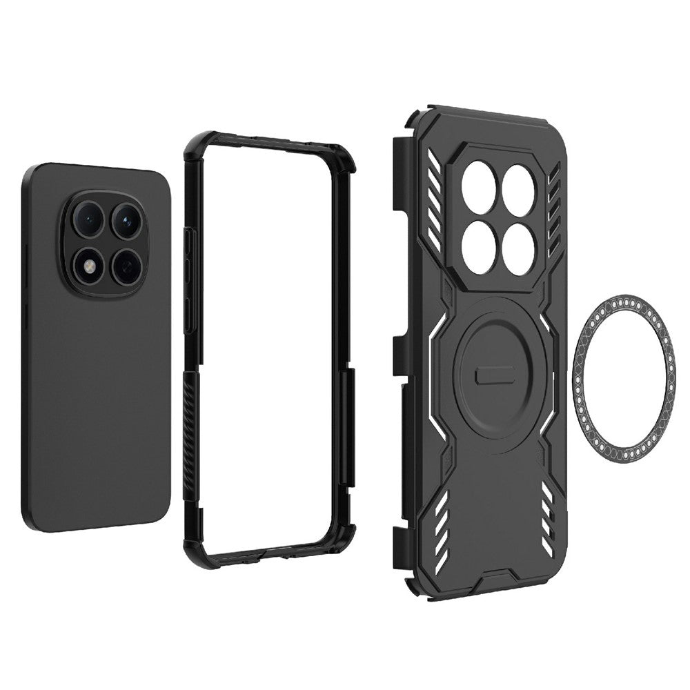MagSafe-deksel for Xiaomi Redmi Note 15 Pro 4G, Techsuit, ArmorMag, Svart