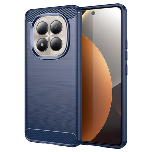 Deksel for Xiaomi Redmi Note 15 Pro 4G, Techsuit, Karbon, Blå