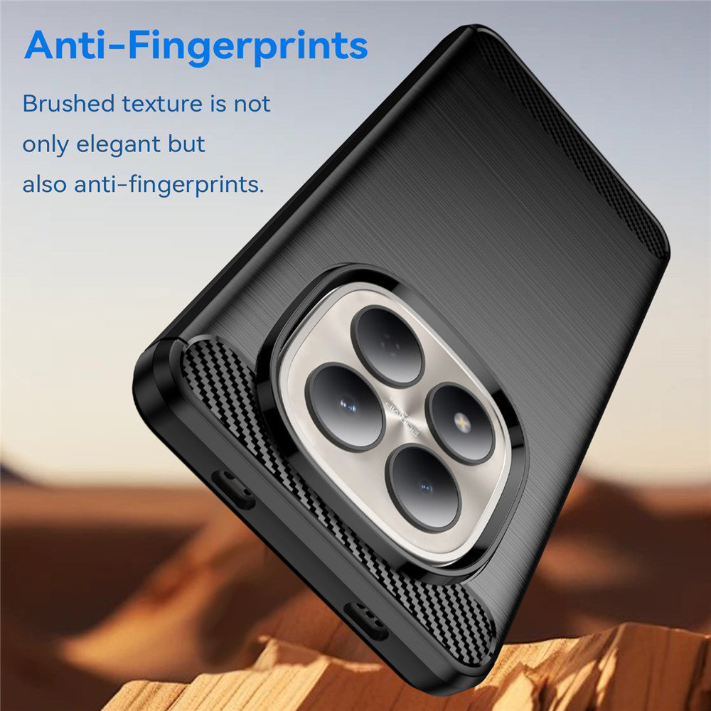 Deksel for Xiaomi Redmi Note 15 Pro 4G, Techsuit, Karbon, Svart