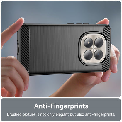 Deksel for Xiaomi Redmi Note 15 Pro 4G, Techsuit, Karbon, Svart