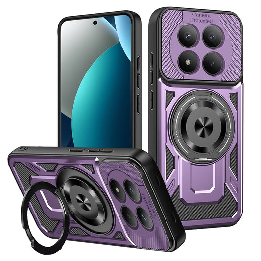 Deksel for Xiaomi Redmi Note 15 Pro 4G, Techsuit, RuggedCam, Lilla