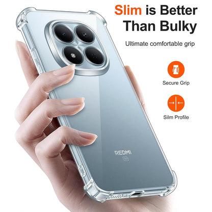 Deksel for Xiaomi Redmi Note 15 Pro 4G, Techsuit, Shockproof Clear, Gjennomsiktig