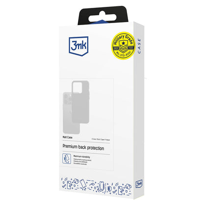 Deksel for Xiaomi Redmi Note 15 Pro 5G, 3MK, Matt Svart