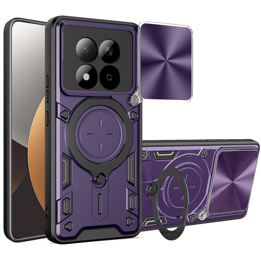 Deksel for Xiaomi Redmi Note 15 Pro 5G, Techsuit, CamGuard Pro, Lilla