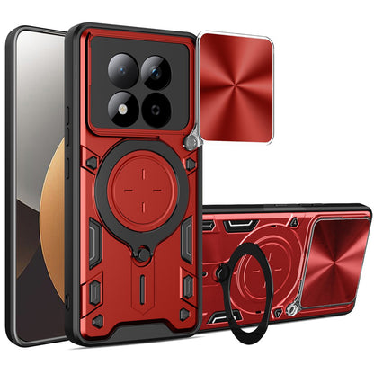 Deksel for Xiaomi Redmi Note 15 Pro 5G, Techsuit, CamGuard Pro, Rød