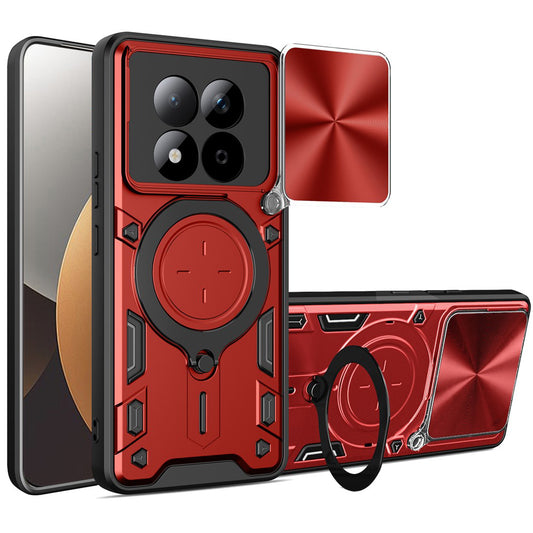 Deksel for Xiaomi Redmi Note 15 Pro 5G, Techsuit, CamGuard Pro, Rød