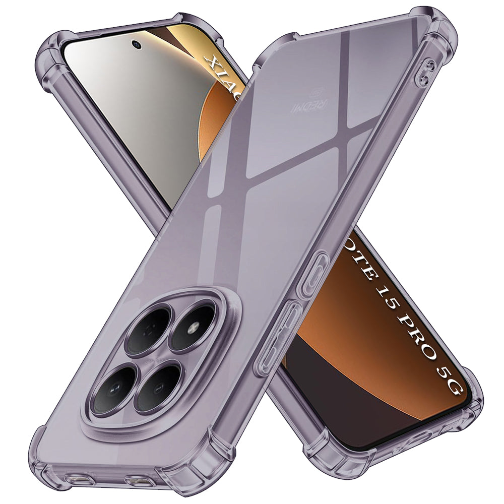 Deksel for Xiaomi Redmi Note 15 Pro 5G, Techsuit, Støtsikker Klar, Svart