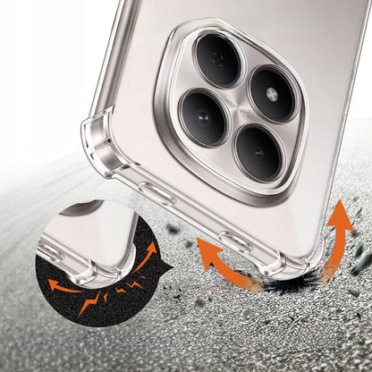 Deksel for Xiaomi Redmi Note 15 Pro 5G, Techsuit, Shockproof Clear, Gjennomsiktig