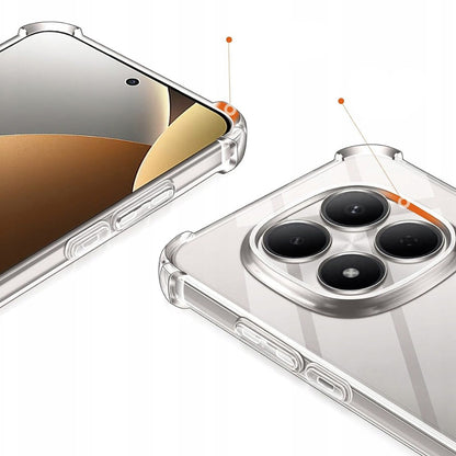 Deksel for Xiaomi Redmi Note 15 Pro 5G, Techsuit, Shockproof Clear, Gjennomsiktig