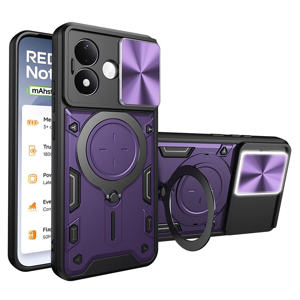Deksel til Xiaomi Redmi Note 17 4G / Note 17 5G, Techsuit, CamGuard Pro, lilla