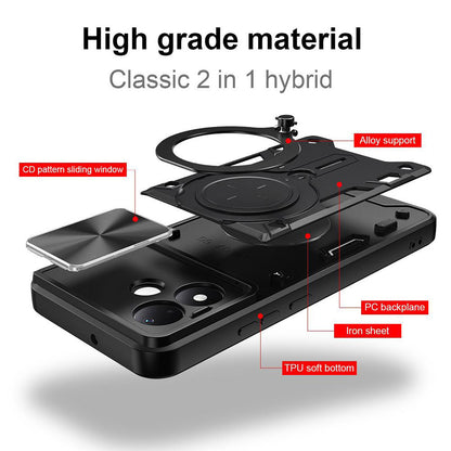 Deksel til Xiaomi Redmi Note 17 4G / Note 17 5G, Techsuit, CamGuard Pro, rød