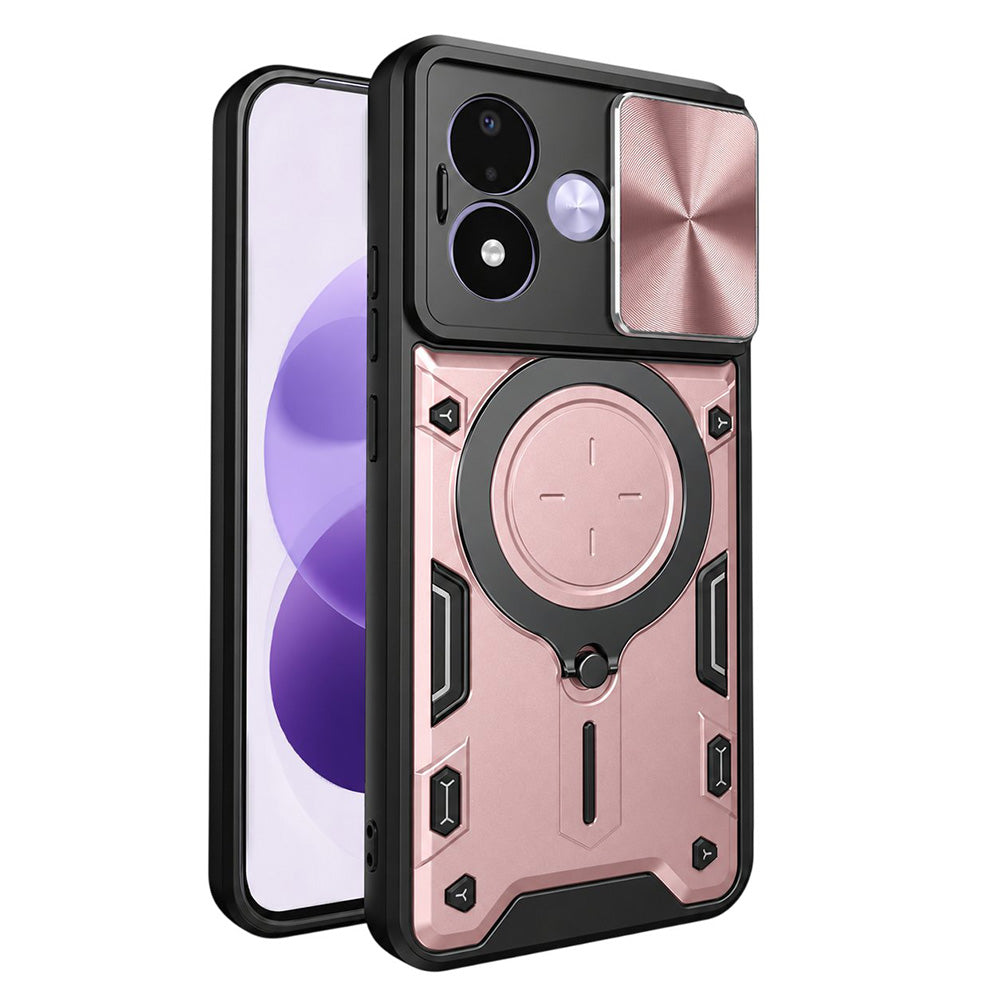 Deksel til Xiaomi Redmi Note 17 4G / Note 17 5G, Techsuit, CamGuard Pro, roségull