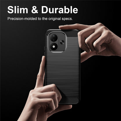 Deksel til Xiaomi Redmi Note 17 4G / Note 17 5G, Techsuit, karbon, svart