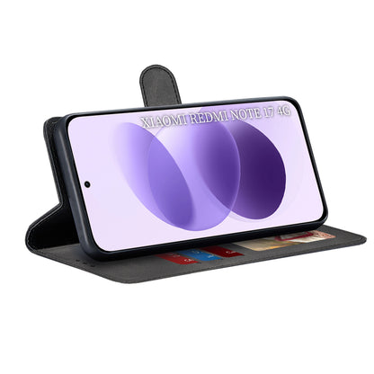 Deksel til Xiaomi Redmi Note 17 4G / Note 17 5G, Techsuit, Diary Book, svart