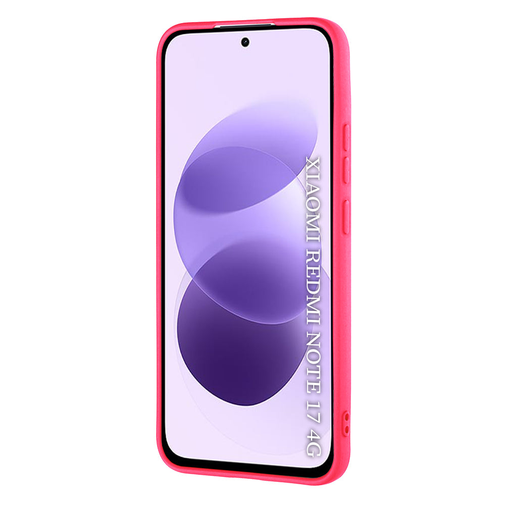 Deksel til Xiaomi Redmi Note 17 4G / Note 17 5G, Techsuit, SoftFlex, mørkrosa