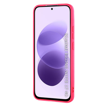 Deksel til Xiaomi Redmi Note 17 4G / Note 17 5G, Techsuit, SoftFlex, mørkrosa