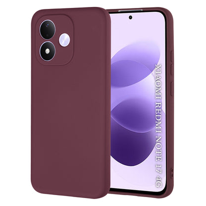 Deksel til Xiaomi Redmi Note 17 4G / Note 17 5G, Techsuit, SoftFlex, burgunderrød