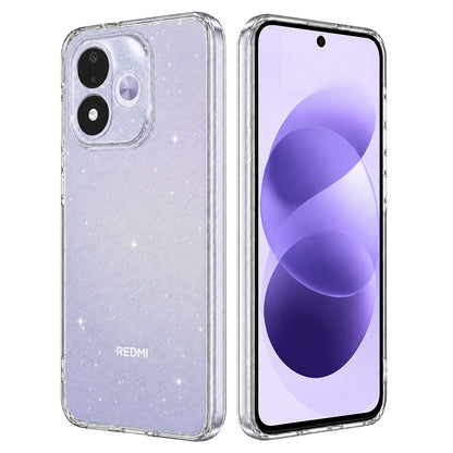 Deksel til Xiaomi Redmi Note 17 4G / Note 17 5G, Techsuit, SparkleSkin, gjennomsiktig