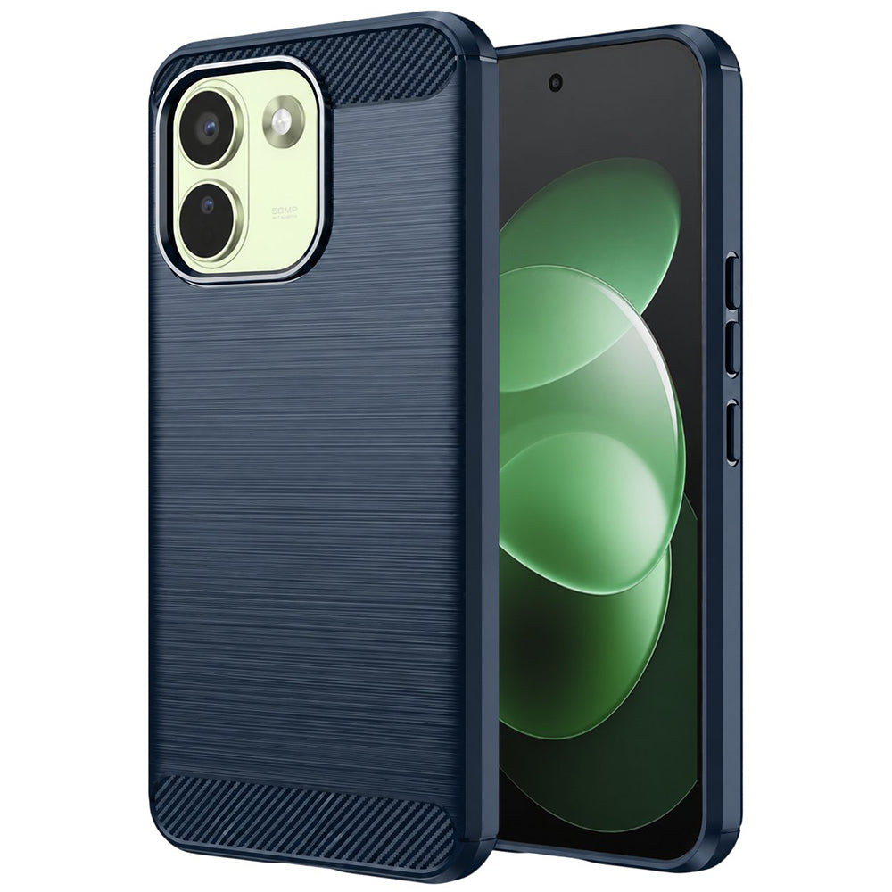 Deksel til Xiaomi Redmi Note 17 Pro Max, Techsuit, Carbon, blå
