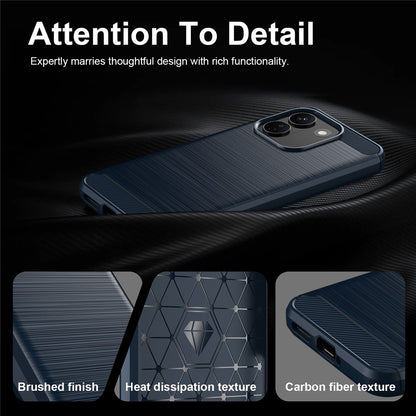 Deksel til Xiaomi Redmi Note 17 Pro Max, Techsuit, Carbon, blå