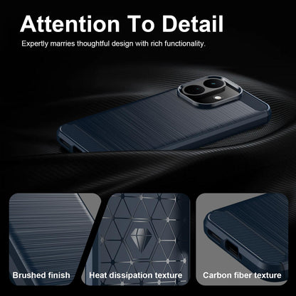 Deksel til Xiaomi Redmi Note 17 Pro, Techsuit, Carbon, blå